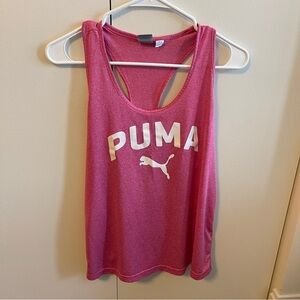 PUMA Pink Racerback Tank Top - Size M